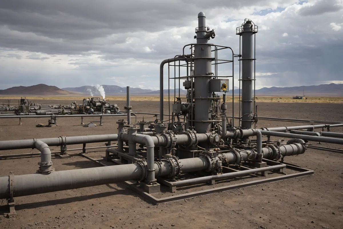 Geothermal brine processing facility with steam vents